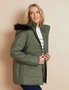 W.Lane Fur Trim Puffer Coat, hi-res