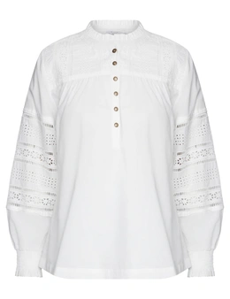 W.Lane Hollow Embroidery Top