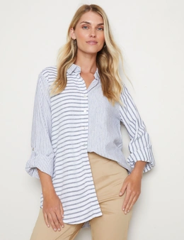 W.Lane Linen Stripe Shirt