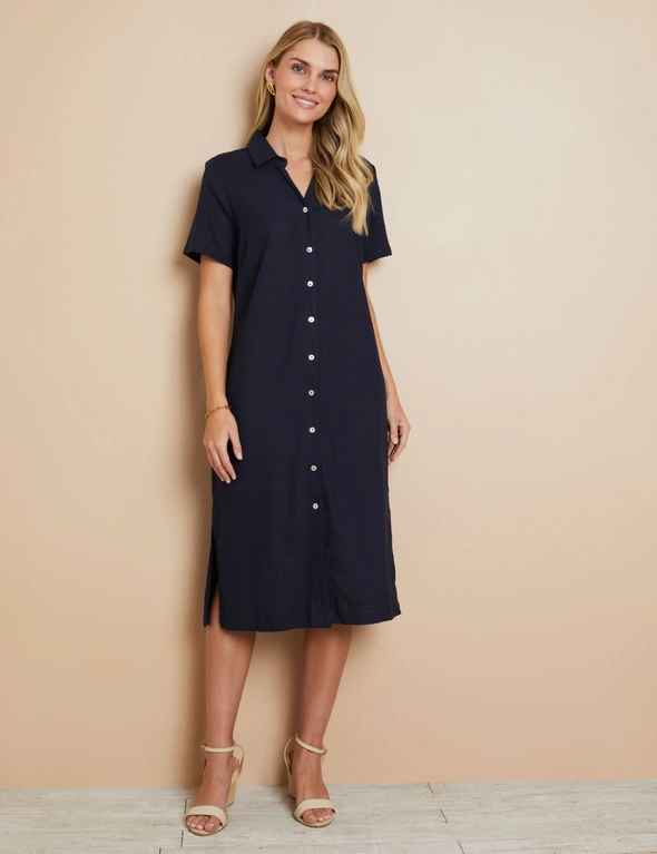 W.Lane Linen Shirt Dress, hi-res image number null