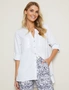 W.Lane Linen Sequin Shirt, hi-res