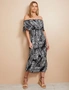 W.Lane Shirred Print Dress, hi-res