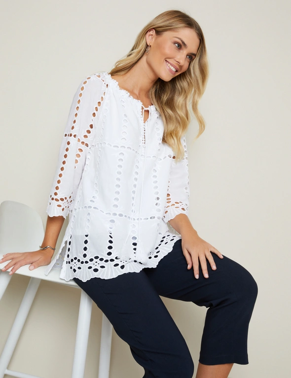 W.Lane Embroidery Anglais Top, hi-res image number null