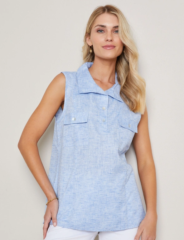 W.Lane Sleeveless Woven Top, hi-res image number null